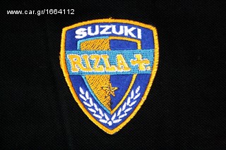 Ανδρικό κοντομάνικο γιακά μπλούζα πόλο T-Shirt Suzuki Rizla  με κεντητά λογότυπα Μ L XL καινούργιο-thumb-8