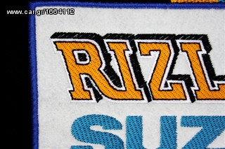 Ανδρικό κοντομάνικο γιακά μπλούζα πόλο T-Shirt Suzuki Rizla  με κεντητά λογότυπα Μ L XL καινούργιο-thumb-3