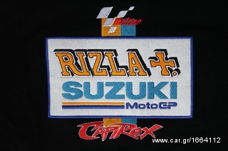 Ανδρικό κοντομάνικο γιακά μπλούζα πόλο T-Shirt Suzuki Rizla  με κεντητά λογότυπα Μ L XL καινούργιο-thumb-4