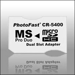PhotoFast CR-5400 Dual-Slot μετατροπέας MicroSD σε MS Pro Duo