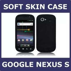 Black Silicone Case Cover For Samsung Google Nexus S i9020 OEM