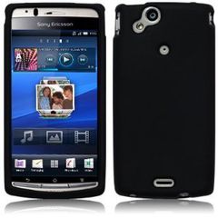 Black Silicone Case pouch for Sony Ericsson Xperia Arc X12 / Arc S