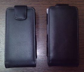 Μαύρη δερμάτινη Θήκη για το Sony Ericsson Satio U1i U1