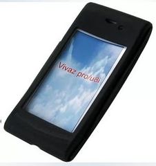BLACK SILICONE CASE FOR SONY ERICSSON vivaz pro u8i