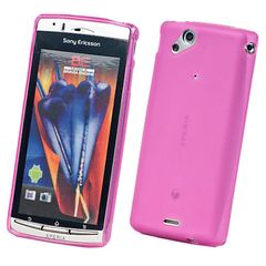 Pink Silicone Case pouch for Sony Ericsson Xperia Arc X12 / Arc S