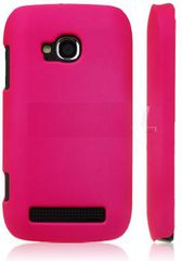 Nokia Lumia 710 Pink hybrid rubber skin back case (OEM)
