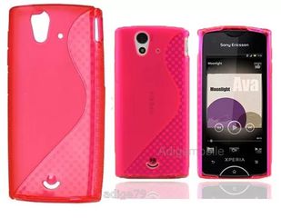 Sony Ericsson Xperia Ray ST18i Θήκη Σιλικόνης TPU S-Line Ροζ