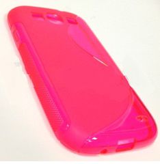 Samsung Star 3 Duos S5222 Θήκη Σιλικόνης TPU S-Line Λαμπερό Ροζ (OEM)