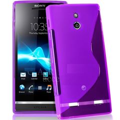 Xperia P LT22i Θήκη Σιλικόνης S-Line TPU Gel Μωβ