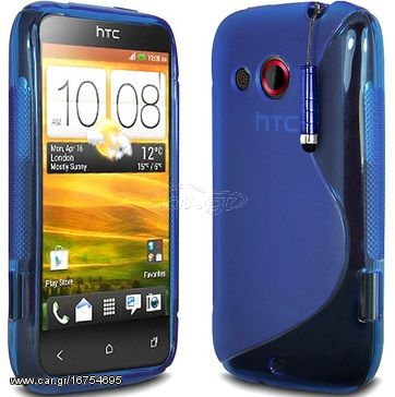 Θήκη TPU Gel S-LIne για HTC Desire C A320e Μπλέ (OEM)