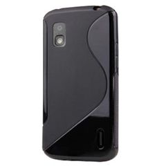 Θήκη σιλικόνης TPU S-Line για LG Google Nexus 4 E960 Μαύρη OEM
