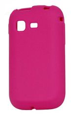 Magenta Hybrid Rubber Silicone Skin Back Case For Samsung Galaxy Pocket S5300 / Plus S5301 OEM