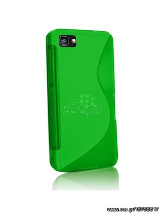 Θήκη TPU GEL  Με Γραμμή S για BlackBerry Z10 Πράσινο (OEM)