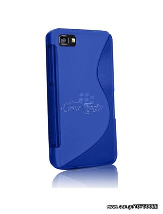 Θήκη TPU GEL Με Γραμμή S για BlackBerry Z10 G510 Μπλε (ΟΕΜ)