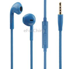 Μπλέ - Ακουστικά με μικρόφωνο handsfree earpods και volume για iPhone , Samsung Galaxy, Sony Xperia και άλλα smartphones (OEM)