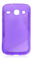 Samsung Galaxy Core i8260 / Core Duos i8262 S Line TPU Gel Case Purple I8260GCSLT OEM