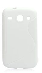 Θήκη Gel TPU Γραμμής S για το Samsung Galaxy Core i8260 / Core Duos i8262 Λευκό I8260GCSLW OEM