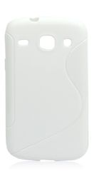 Θήκη Gel TPU Γραμμής S για το Samsung Galaxy Core i8260 / Core Duos i8262 Λευκό I8260GCSLW OEM