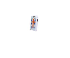 Samsung Galaxy Note 2 N7100 Back Cover diamonds Case UK Flag White
