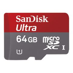 Κάρτα μνήμης Sandisk Ultra 64GB Class 10 Micro SD Card with SD Adapter - FFP SDSDQU-064G