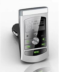 Car MP3 Player FM Transmitter Ασημί