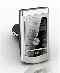 Car MP3 Player FM Transmitter Ασημί
