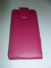 Δερμάτινη Θήκη Flip για HTC Windows Phone 8X Φούξια (OEM)