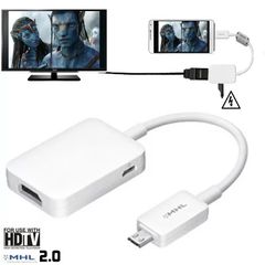 HDTV ADAPTER Μετατροπέας MHL 2 Micro USB SlimPort σε HDMI για Samsung Galaxy Note 3 N9005 Galaxy Tab 3 8 T310 series, Tab 3 10.1 P5200 Series, Note 8 N5100 Series, Note 10.1 2014 Edition P600 Series E