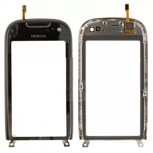 Nokia C7 - Οθόνη Αφής Digitizer Με Frame Μαύρο