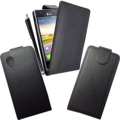 LG Nexus 5 D820 / D821 - Δερμάτινη Θήκη Flip Μαύρη (OEM)