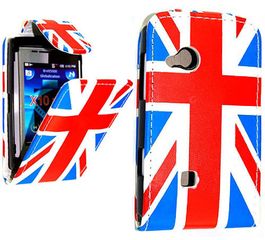 Sony Ericsson Xperia X10 Mini Pro - Δερμάτινη Θήκη Flip Σημαία Αγγλίας (ΟΕΜ)