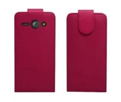 Huawei Ascend Y530 - Δερμάτινη Θήκη Flip Φούξια (ΟΕΜ)