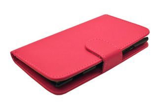 Nokia Lumia 800 - Δερμάτινη Θήκη Πορτοφόλι Φούξια (OEM)