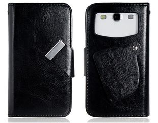 ZTE Skate Acqua - Δερμάτινη Θήκη Πορτοφόλι Μαύρο (OEM)