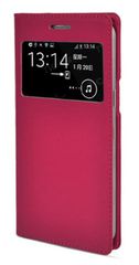 Samsung Galaxy Grand 2 G7102/G7105 S-View Flip Case Battery Back Cover - Δερμάτινη Θήκη με πίσω καπάκι μπαταρίας - Φούξια (OEM)