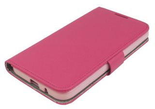 LG Optimus G Pro E988 E986 E985 Δερμάτινη Θήκη Stand Πορτοφόλι Φούξια (OEM)