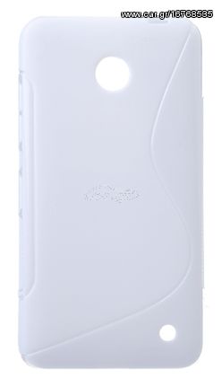 Nokia Lumia 630 / 635 - Θήκη TPU Gel S-Line Λευκή (OEM)