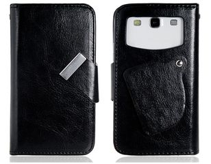 Huawei Ascend G526 Δερμάτινη θήκη πορτοφόλι Με Βεντούζες Μαύρο ΟΕΜ