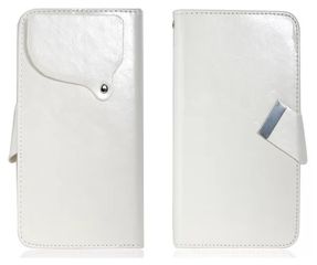 MLS iQTalk Crystal Max - Δερμάτινη Θήκη Πορτοφόλι Λευκό (OEM)