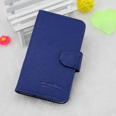 Δερμάτινη Θήκη/Πορτοφόλι για Alcatel One Touch Pop C5 (OT-5036D) Μπλε (OEM)