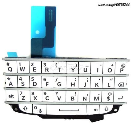 Blackberry Q10 keypad with flex in white