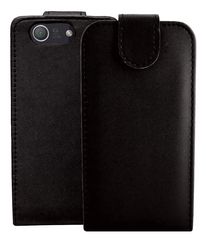 Sony Xperia Z3 Compact D5803 - Δερμάτινη Θήκη Flip Μαύρη (OEM)