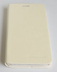 Lenovo S860 - Δερμάτινη Θήκη Με Πίσω Κάλυμμα Λευκό (OEM)
