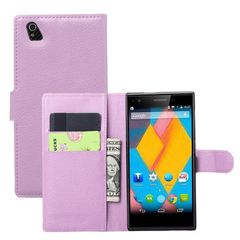 ZTE Blade Vec 4G - Δερμάτινη Stand Θήκη Πορτοφόλι Ροζ (OEM)