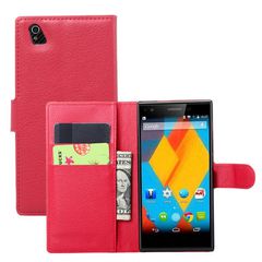 ZTE Blade Vec 4G - Δερμάτινη Stand Θήκη Πορτοφόλι Κόκκινο (OEM)
