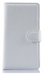 Microsoft Lumia 535 - Δερμάτινη Stand Θήκη Πορτοφόλι Λευκό (OEM)