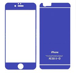 Apple iPhone 6 - Προστατευτικό Οθόνης Premium Tempered Glass Colorful Nano Slim Front-Back 0.2 mm 9H Μπλε (Ancus)