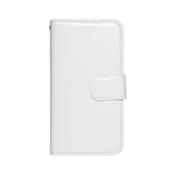 Microsoft Lumia 435 - Δερμάτινη Πορτοφόλι Stand Θήκη Άσπρη (OEM)