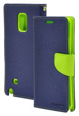 Samsung Galaxy Note Edge N915F - Θήκη Book Goospery Fancy Diary Σκούρο Μπλέ - Lime (Mercury)