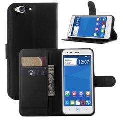 ZTE Blade S6 - Δερμάτινη Stand Θήκη Πορτοφόλι Μαύρο(OEM)
